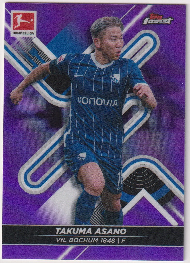 Topps Finest 2020-21 Takuma Asano Rookie VfL Bochum 1848 Parallel 218/250 Rare – Bild 1