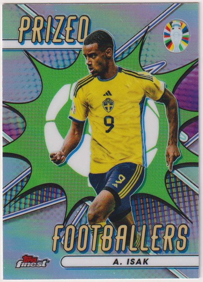 Topps Finest 2023-24 Alexander Isak Schweden Parallel Refractor – Bild 1
