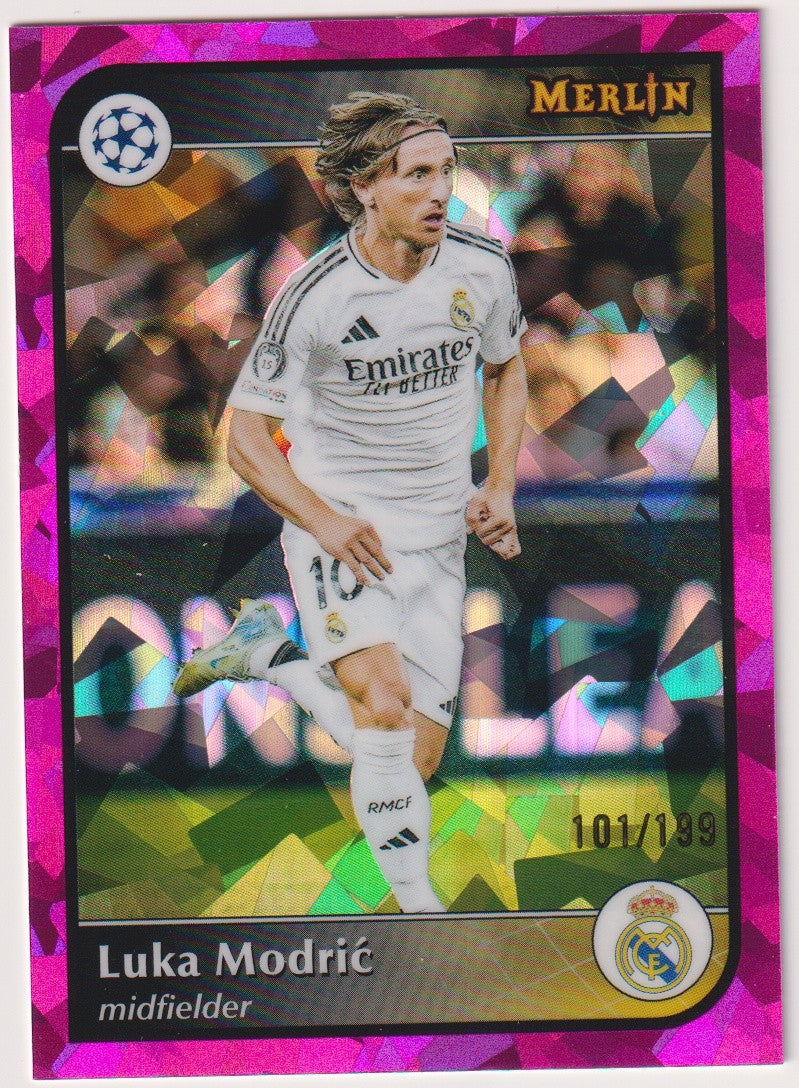 Topps Merlin Collections 2024-25 Luka Modrić Real Madrid C.F. Parallel 101/199 – Bild 1