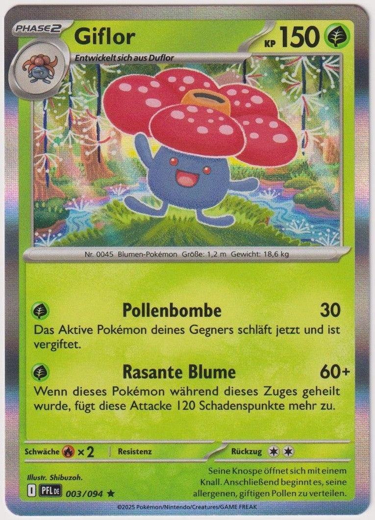 Pokemon TCG Vileplume #3/094 Rare (R) Holo Deutsch 2025 – Bild 1