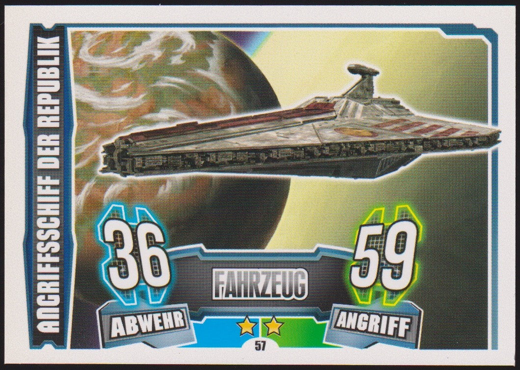Topps Star Wars 2013 Angrifsschiff der Republik TCG Rare #57 – Bild 1