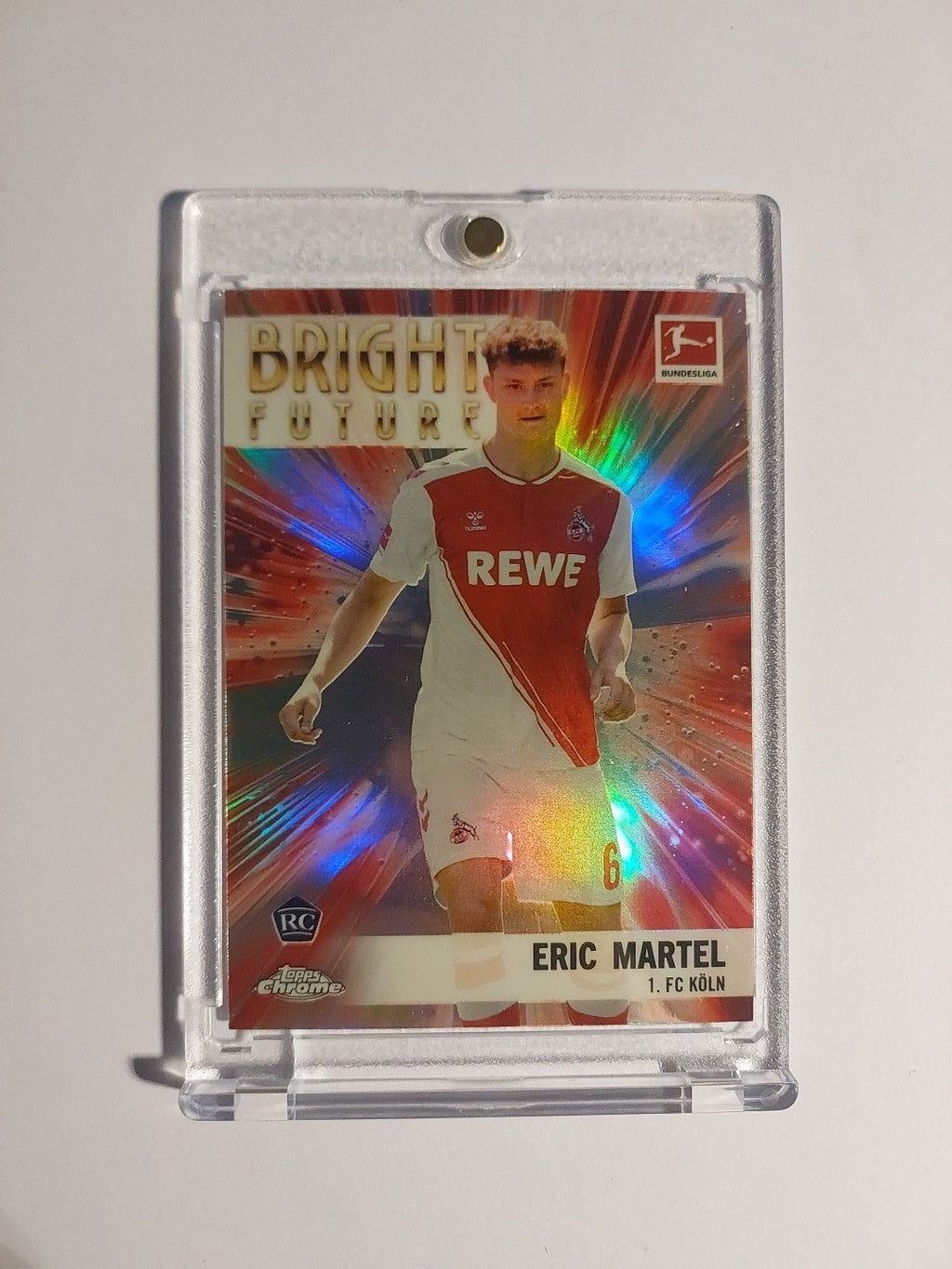 Toops Bundesliga 2022-23 Eric Martel Köln Parallel Refractor Insert Rookie Rare – Bild 1