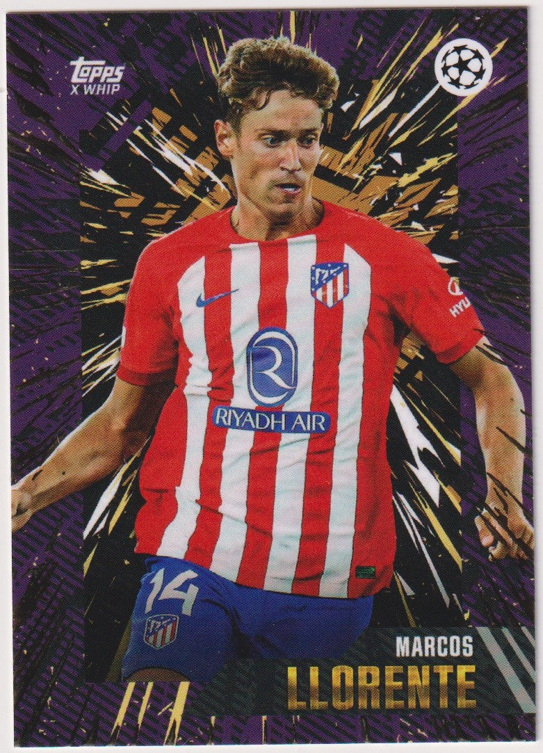 Topps X Whip Marcos Llorente Atlético Madrid UEFA Champions League Parallel – Bild 1