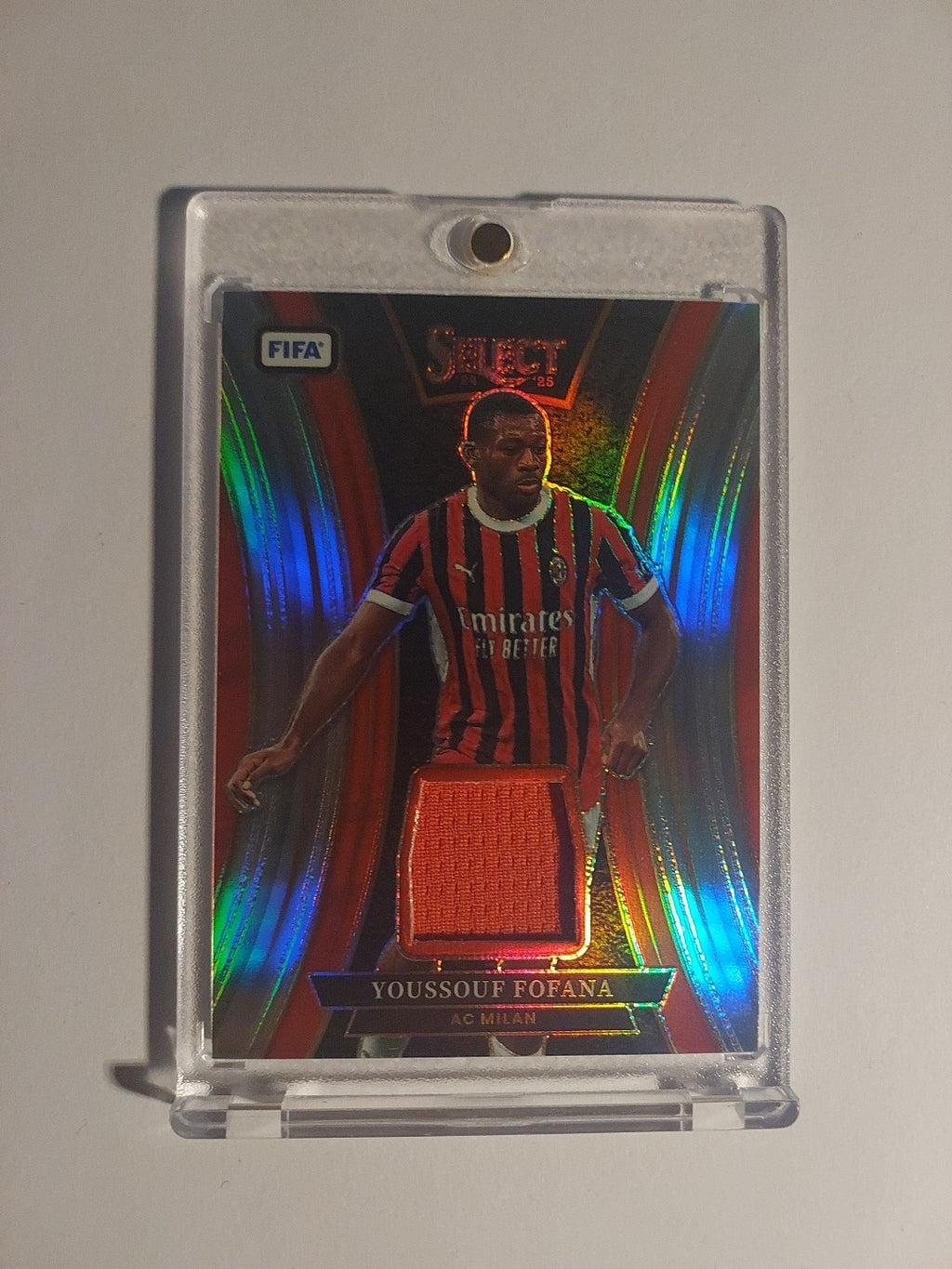 Panini Select Fifa 2024-25 Youssouf Fofana AC Mailand Patch Relic Refractor – Bild 1