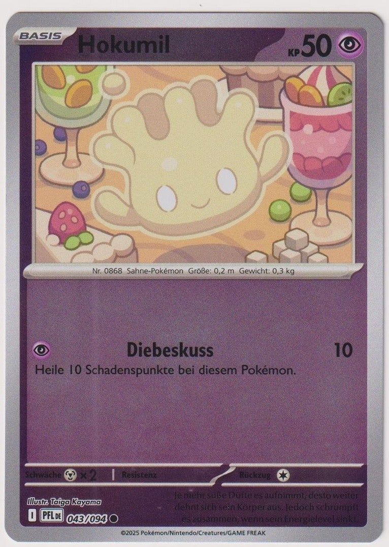 Pokemon TCG Milcery #43/094 Common (C) Reverse Holo Deutsch 2025 – Bild 1