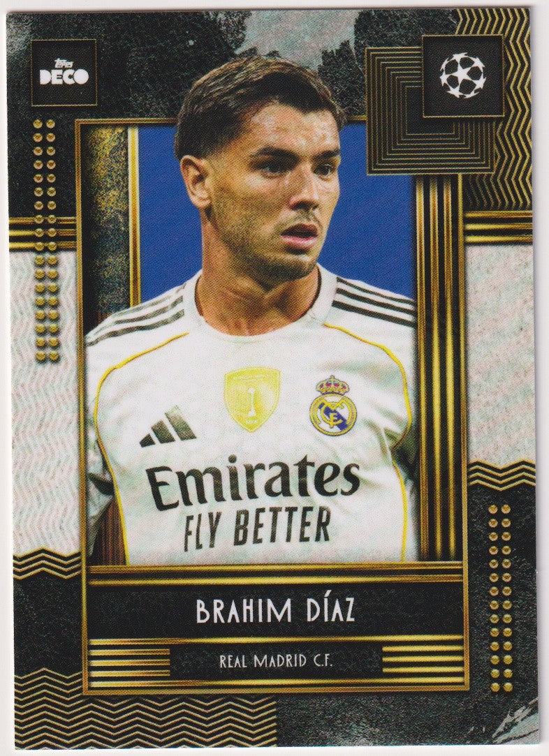 Topps Current 2024-25 Brahim Díaz Real Madrid C.F. Champions League Parallel – Bild 1