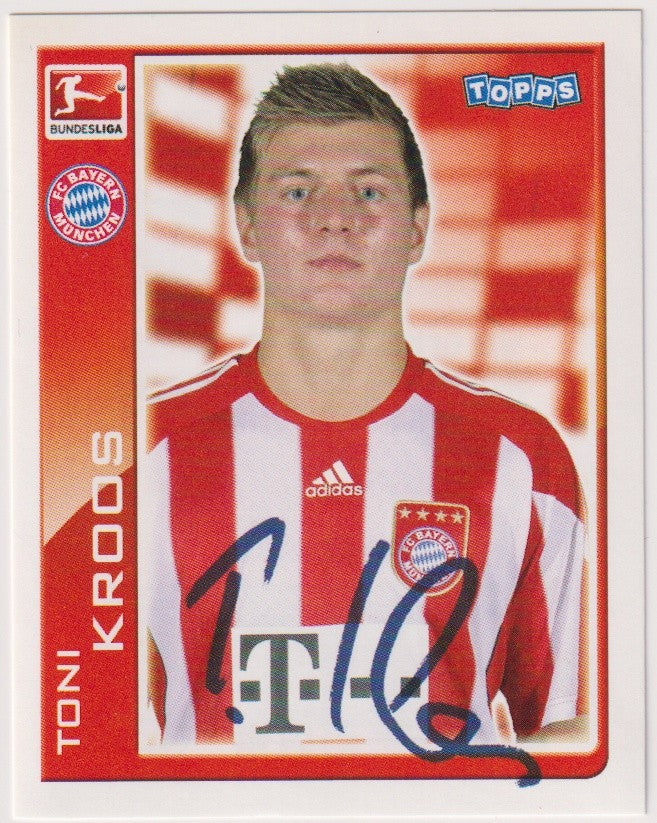 Topps Bundesliga Toni Kroos Printed Auto FC Bayern München Vintage Parallel – Bild 1
