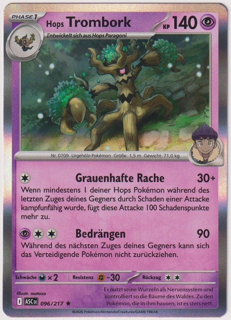 Pokemon TCG Trevenant #96/217 Rare (R) Holo Deutsch 2026 – Bild 1