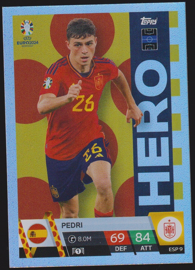 Topps Match Attax 2023-24 Pedri Spanien Parallel Rare – Bild 1
