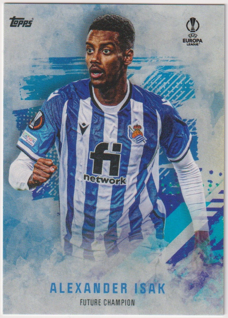 Topps UEFA Europa League 2021-22 Alexander Isak Real Sociedad Parallel Rare – Bild 1
