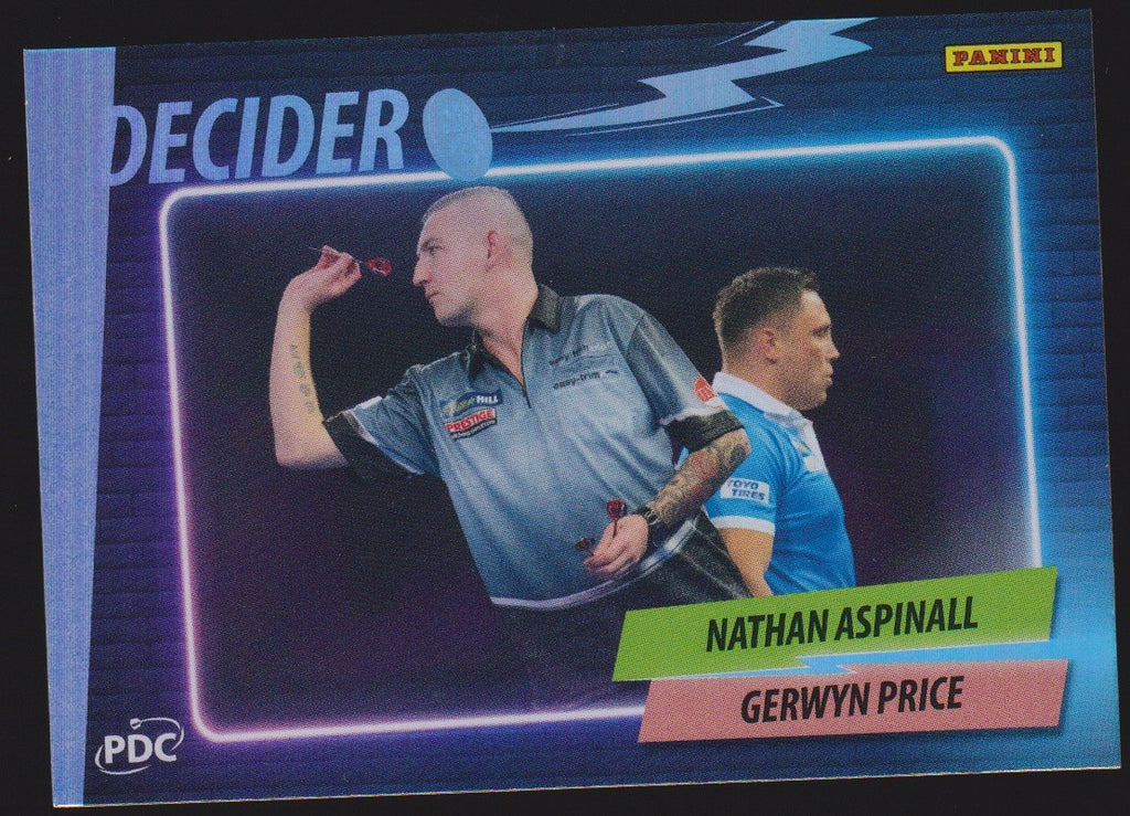 Panini PDC Championship 2026 Nathan Aspinall & Gerwyn Price Refractor Parallel – Bild 1