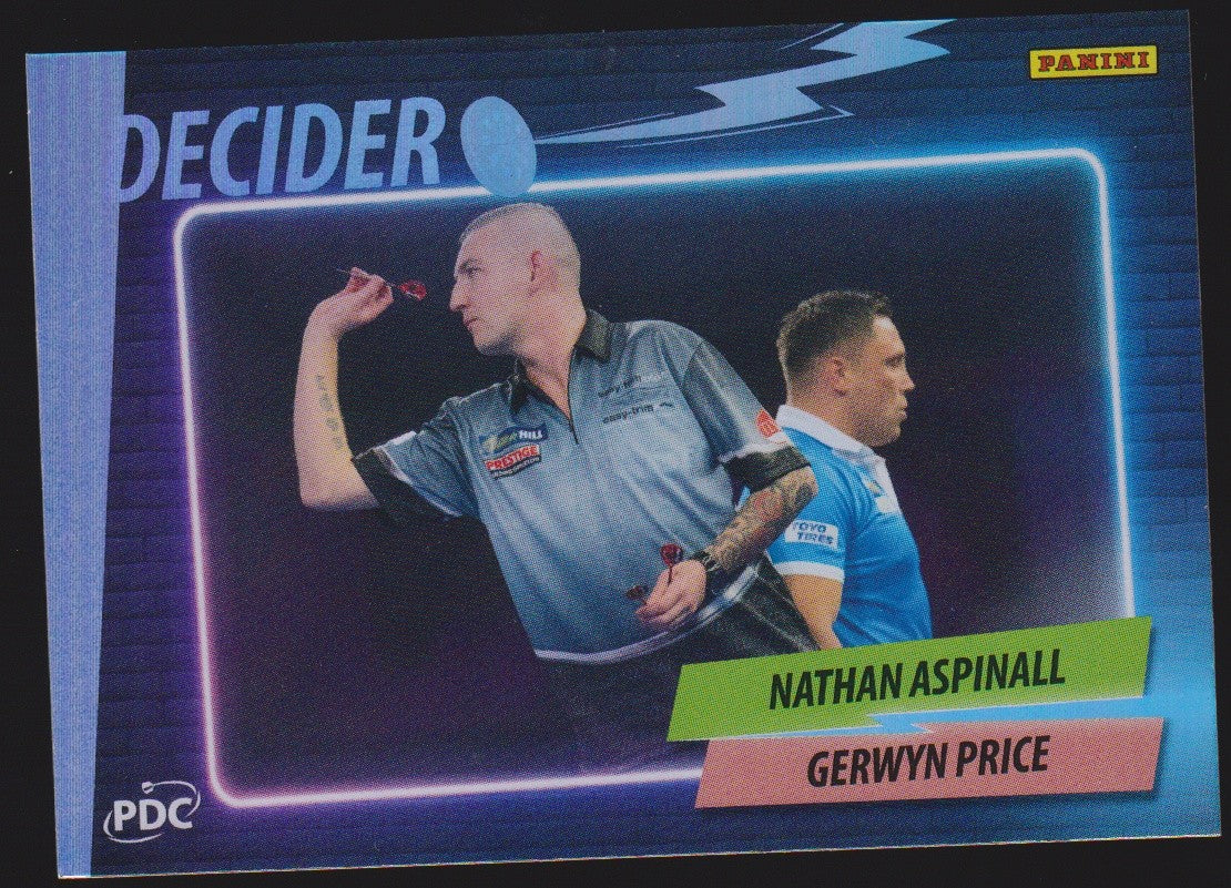 Panini PDC Championship 2026 Nathan Aspinall & Gerwyn Price Refractor Parallel – Bild 1