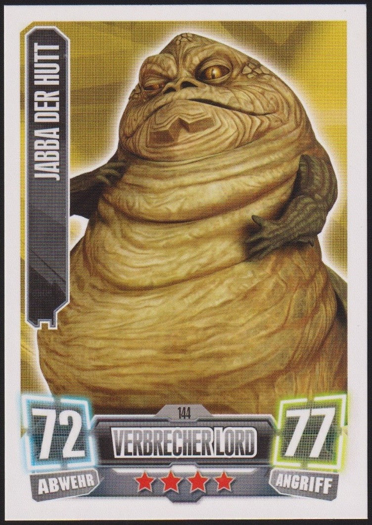 Topps Star Wars 2011 Jabba der Hutt Söldner Vebrecherlord TCG Rare #144 – Bild 1