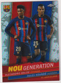 Topps Chrome 2023-24 Balde & Kounde Dual Barcelona Parallel Rare – Bild 1