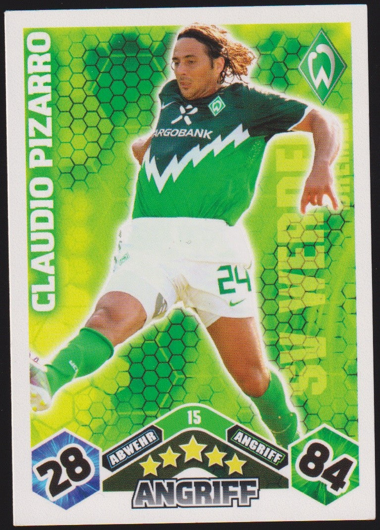 Topps Match Attax Claudio Pizarro Werder Bremen Parallel Rare – Bild 1
