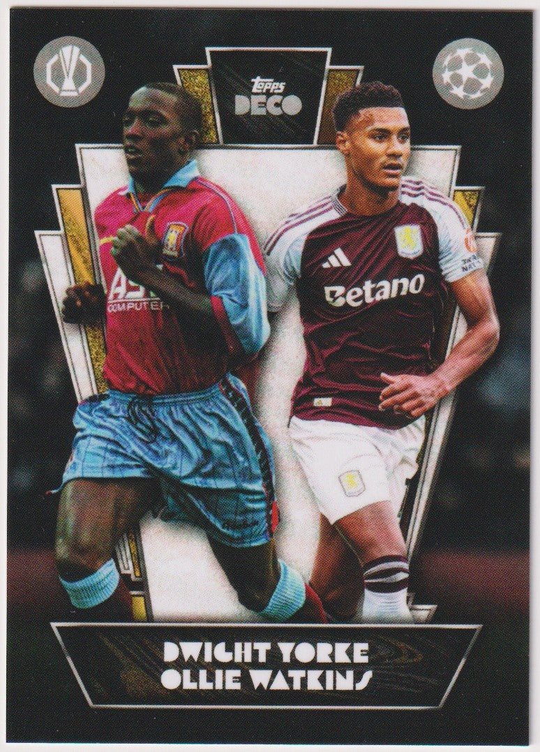 Topps 2023-24 Dwight Yorke & Ollie Watkins Aston Villa UEFA Champions League – Bild 1