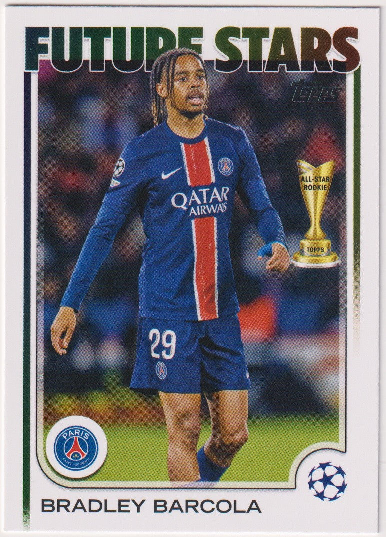 Topps Future Stars 2025-26 Bradley Barcola Rookie Paris Saint-Germain All-Star – Bild 1