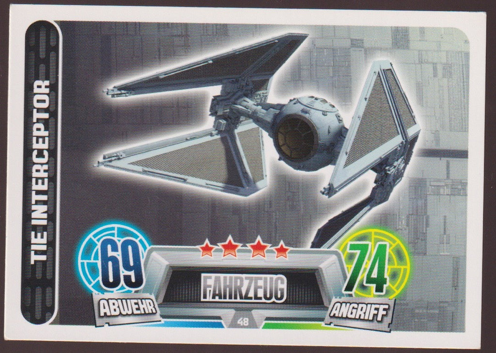 Topps Star Wars 2013 Tie Interceptor Imperium Fahrzeuge TCG Rare – Bild 1
