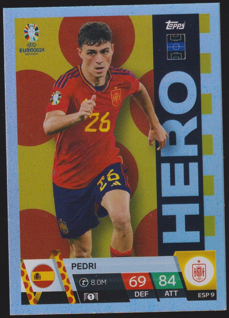 Topps Match Attax 2023-24 Pedri Spanien Parallel Rare – Bild 1