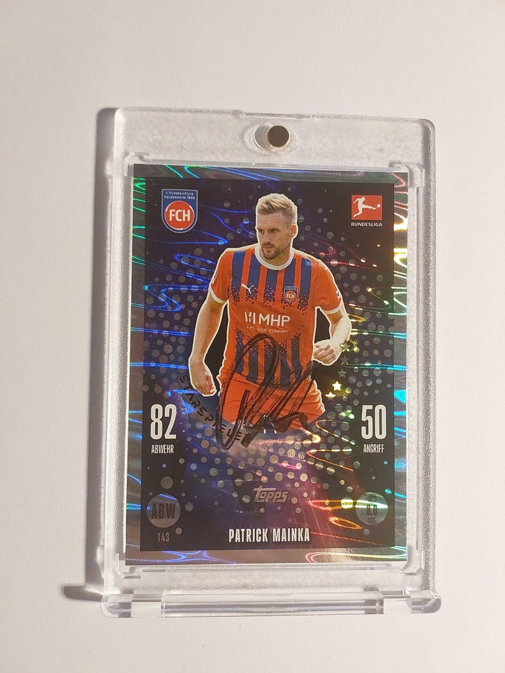 Topps 2024-25 Patrick Mainka Heidenheim On Card Auto Parallel Ultra Rare – Bild 1