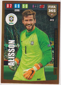 Panini FIFA 365 Alisson Becker Brasilien Gold Parallel Rare 206 – Bild 1