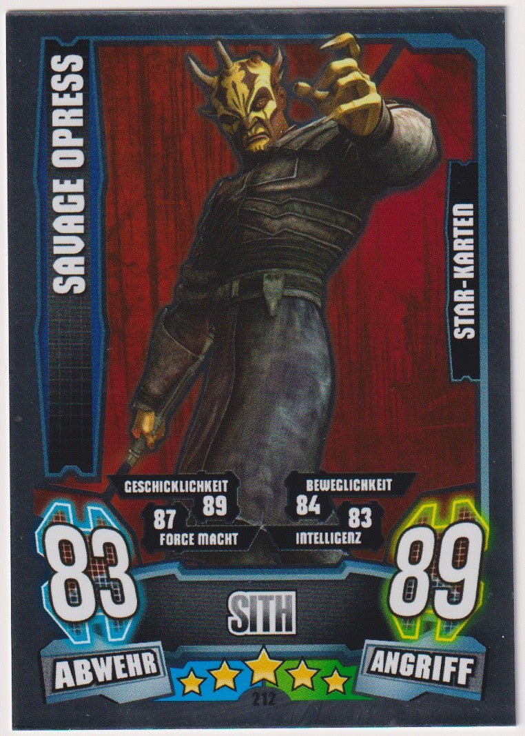 Topps Star Wars 2013 Savage Opress Sith Separatisten TCG Rare #212 – Bild 1
