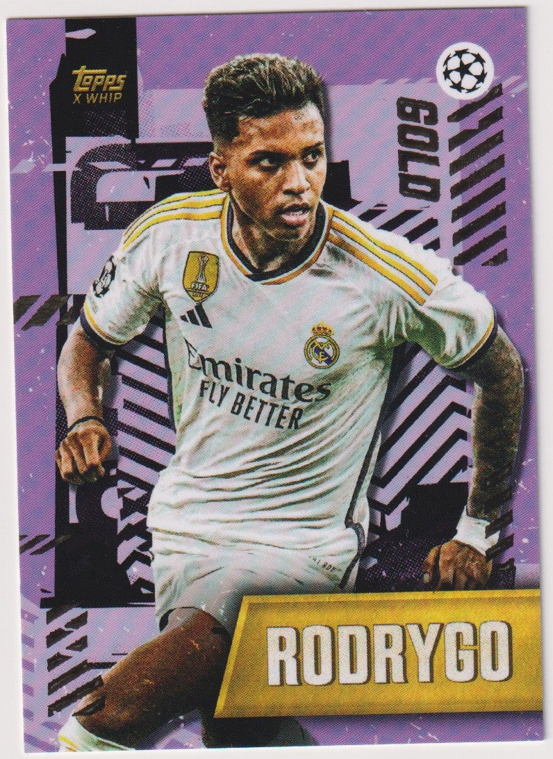 Topps X Whip Rodrygo Real Madrid Champions League Parallel Rare – Bild 1