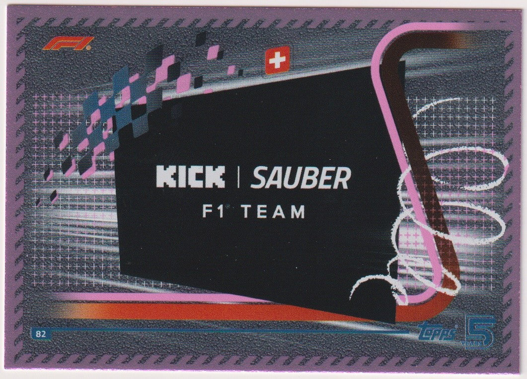 Topps Turbo Attax 2024 Formula 1 Kick Sauber Team Parallel Rare – Bild 1