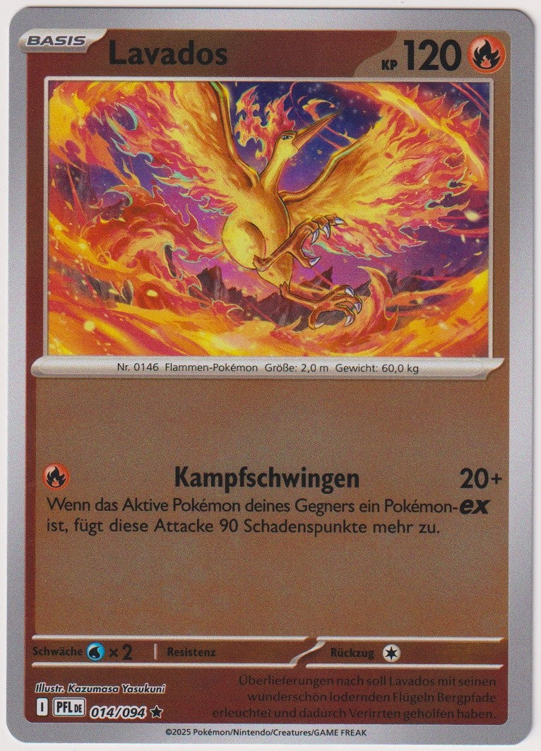 Pokemon TCG Moltres #14/094 Rare (R) Reverse Holo Deutsch 2025 – Bild 1