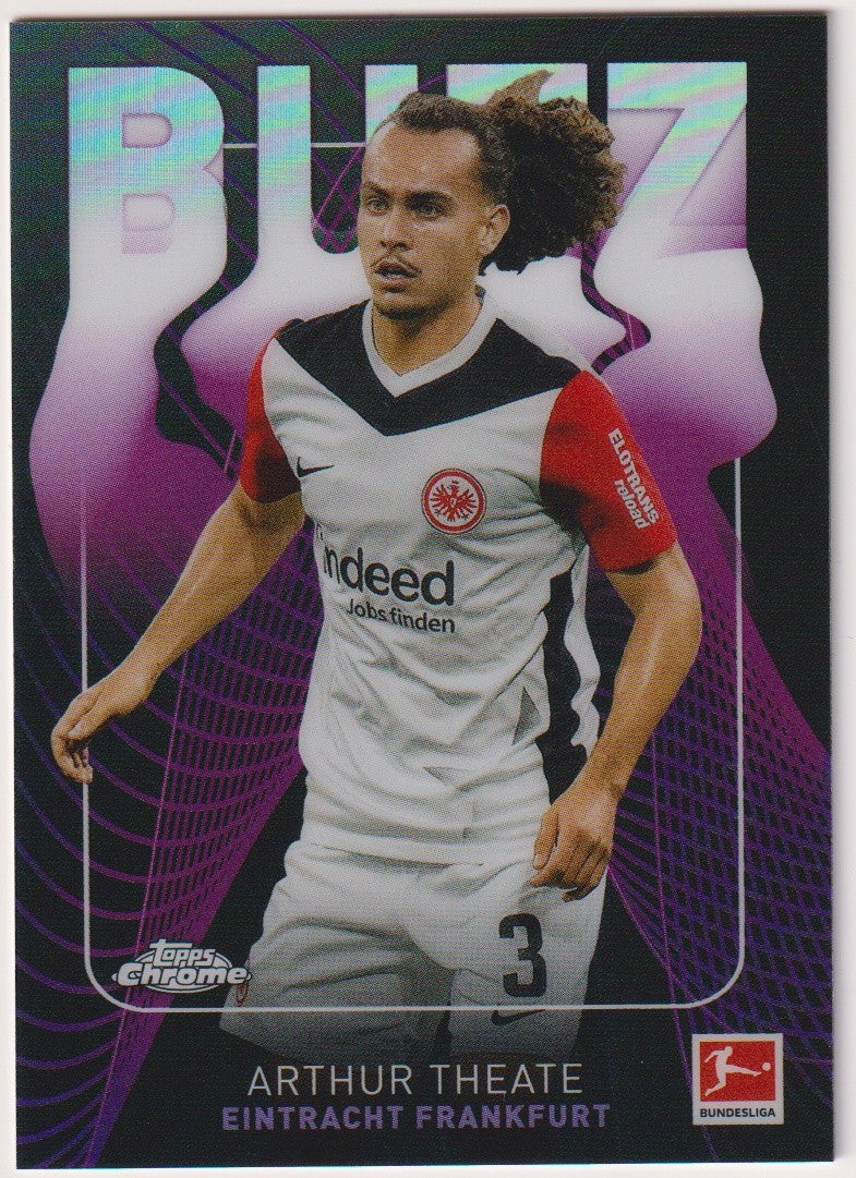 Topps Chrome BUNDESLIGA 2024-25 Arthur Theatre Eintracht Frankfurt Parallel Rare – Bild 1