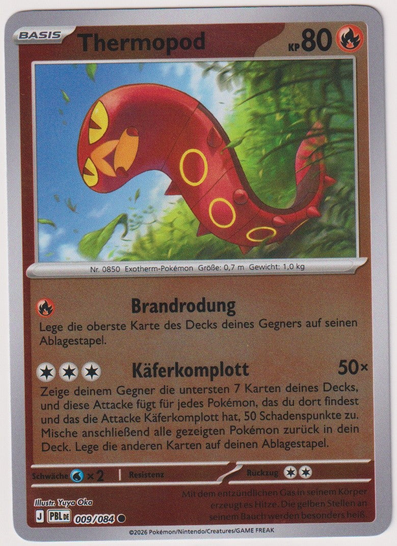 Pokemon TCG Sizzlipede #9/084 Common (C) Reverse Holo Deutsch 2026 – Bild 1
