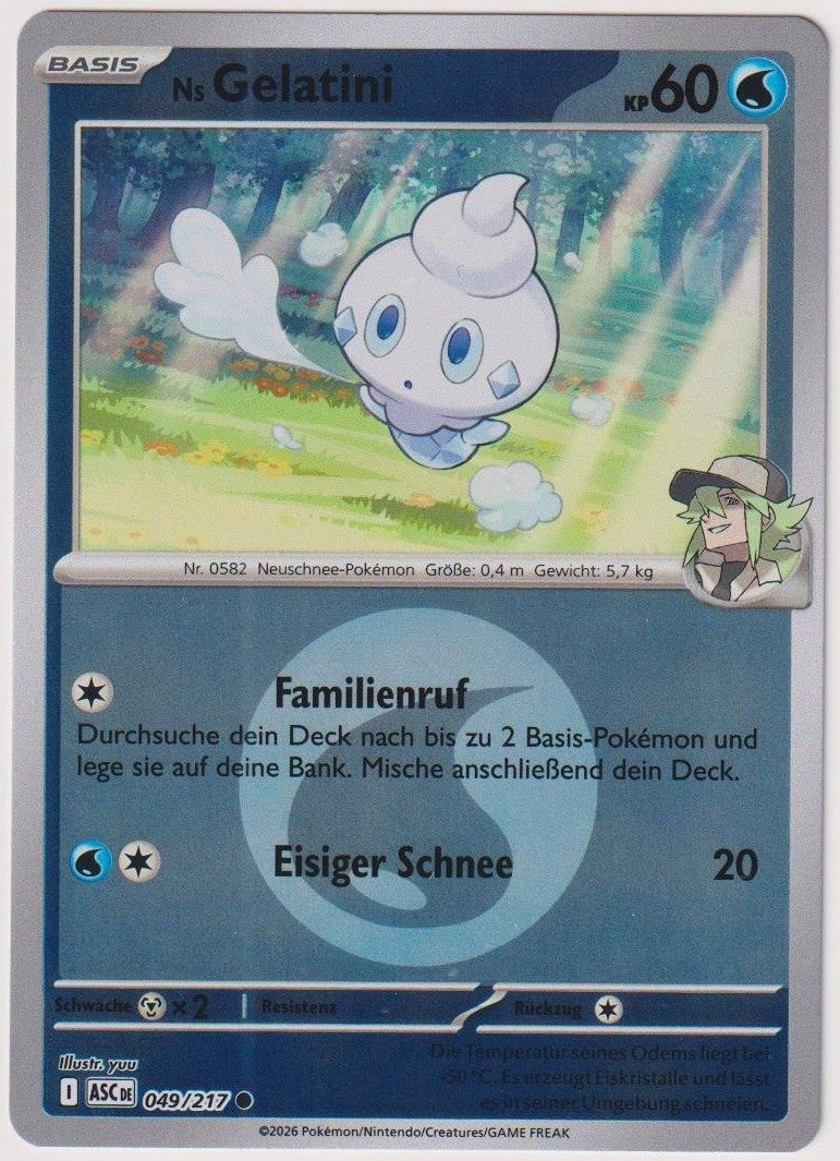 Pokemon TCG Vanillite #49/217 Common (C) Reverse Holo Deutsch 2026 – Bild 1