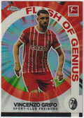 Topps Chrome 2021-22 Vincenzo Grifo Sport-Club Freiburg Parallel Rare Nr. 46 – Bild 1