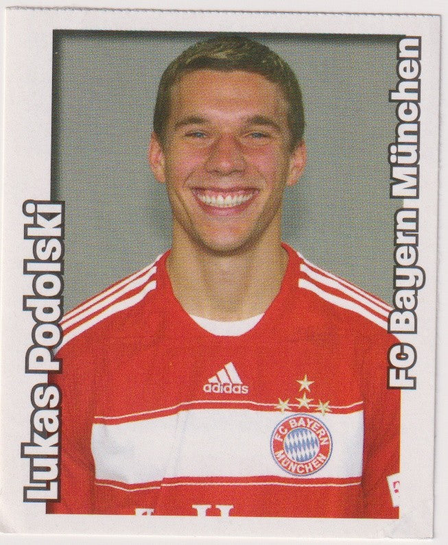 Panini Bundesliga Fußball 08/09 Lukas Podolski FC Bayern München Parallel Rare – Bild 1