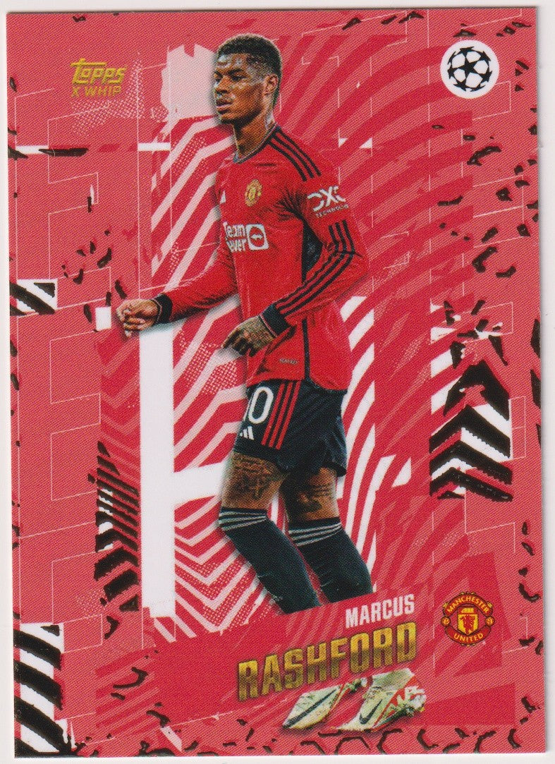 Topps Gold 2023-24 Marcus Rashford Manchester United Champions League Parallel – Bild 1