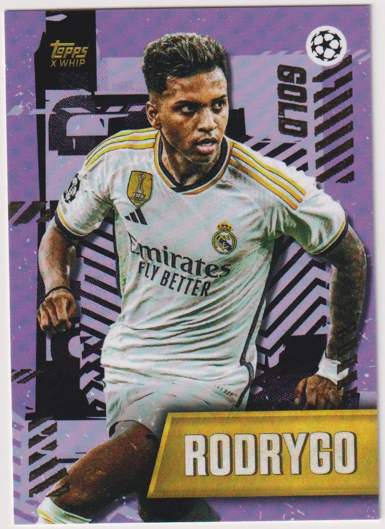 Topps X Whip Rodrygo Real Madrid Champions League Parallel Rare – Bild 1