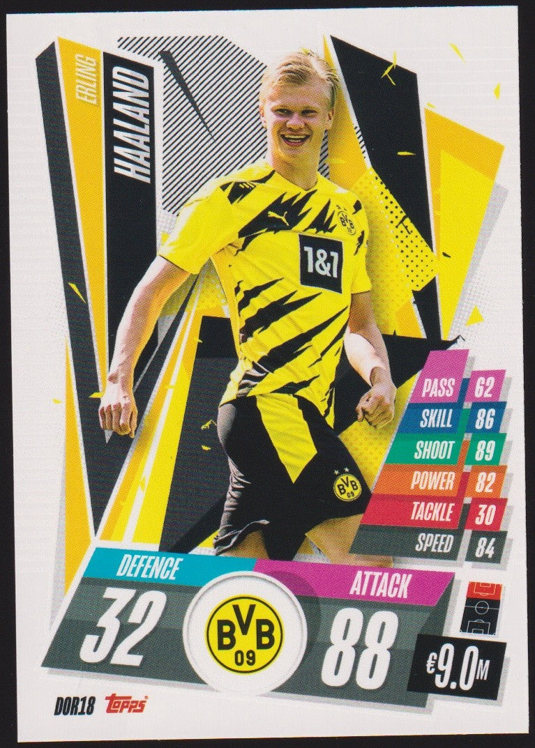 Topps 2018-19 Erling Haaland Borussia Dortmund UEFA Champions League - Europa – Bild 1