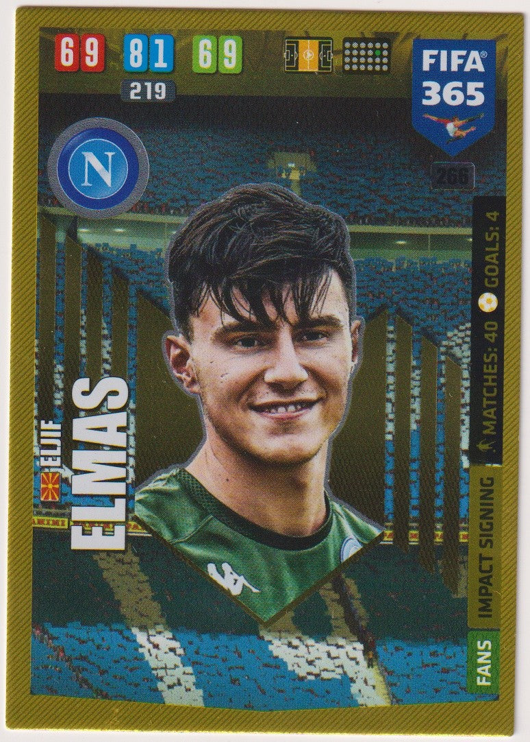 Panini Adrenalyn XL Eljif Elmas Napoli Parallel Rare 266 – Bild 1