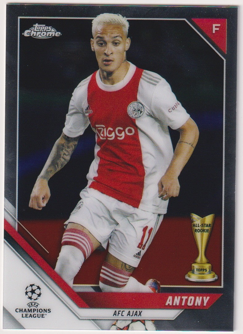 Topps Chrome 2021-22 Antony Rookie AFC Ajax Parallel Rare – Bild 1