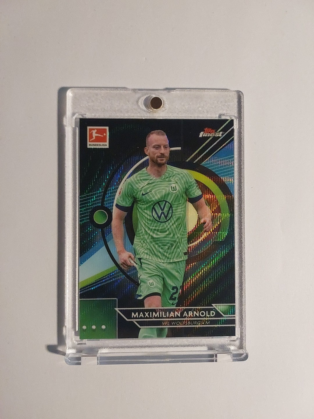 Topps Finest Bundesliga 2022-23 Maximilian Arnold Wolfsburg Parallel 18/199 Rare – Bild 1
