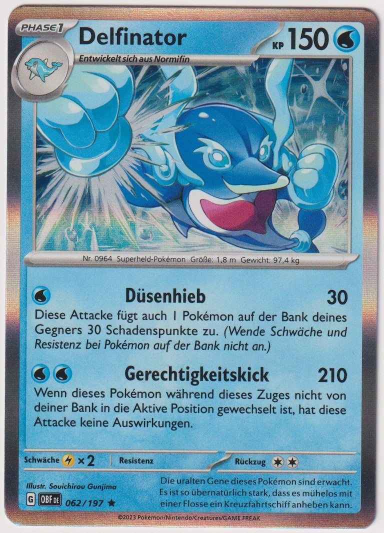 Pokemon TCG Palafin #62/197 Rare (R) Holo Deutsch 2023 – Bild 1