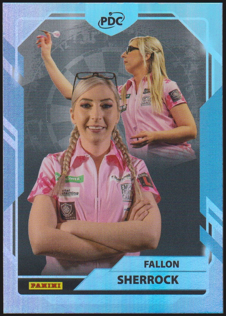 Panini PDC World Championship 2026 Fallon Sherrock Refractor Parallel – Bild 1