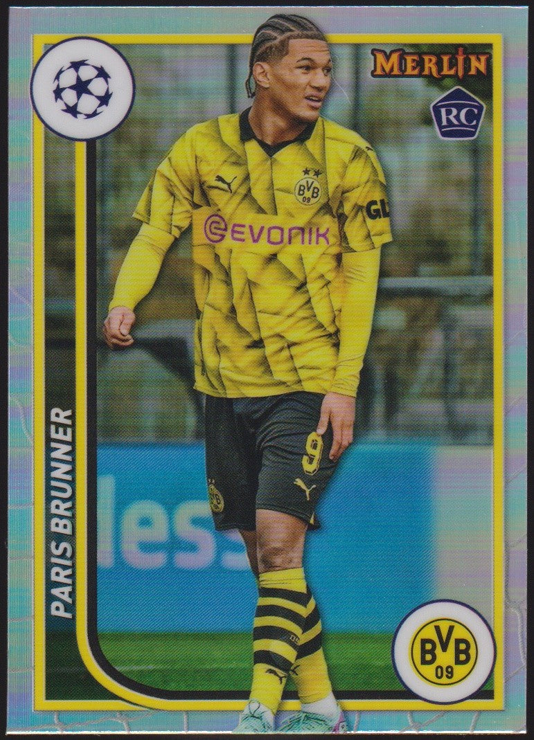 Topps Merlin Collections 2023-24 Paris Brunner Borussia Dortmund Parallel Rookie – Bild 1