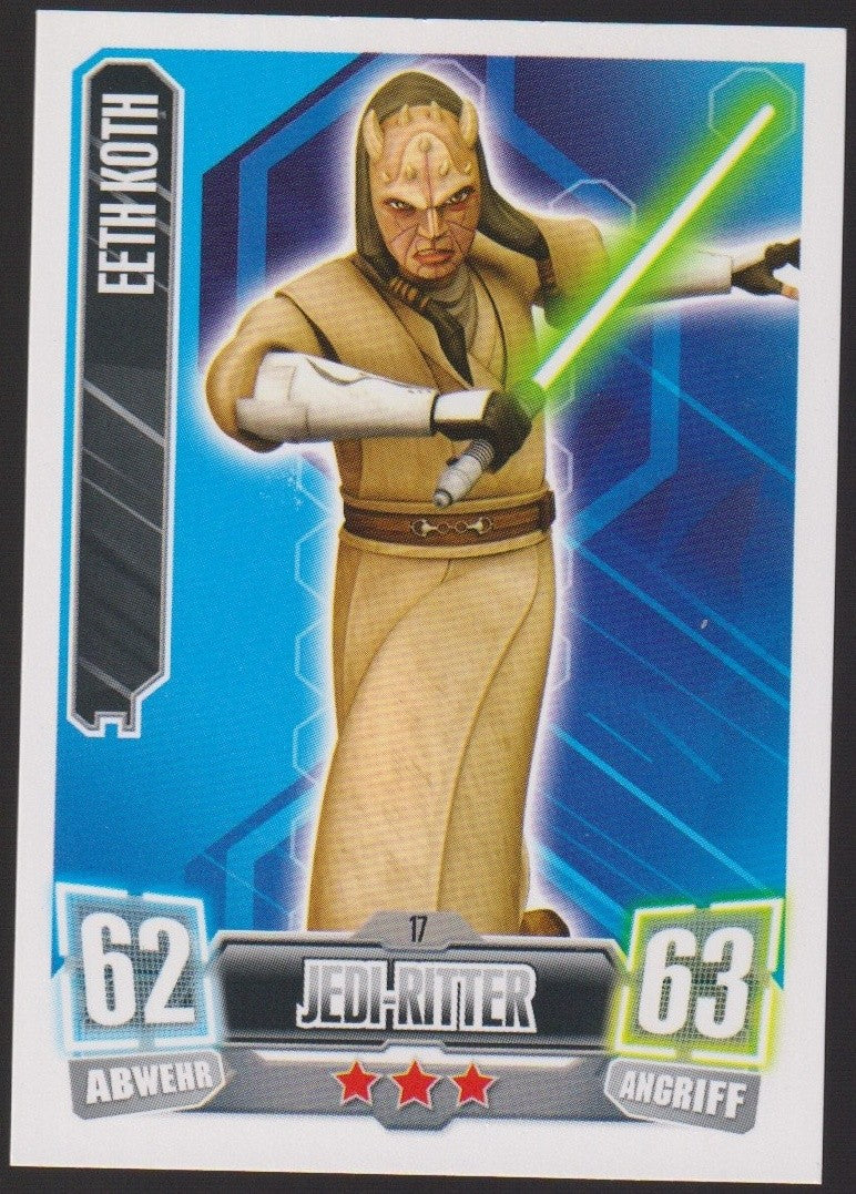 Topps Star Wars 2011 Eeth Koth Republik Jedi-Ritter TCG Rare #62 – Bild 1