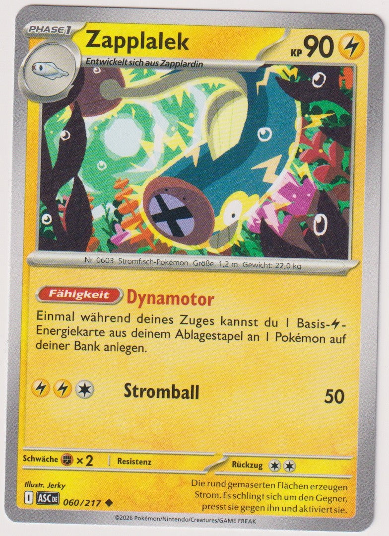Pokemon TCG Zapplalek #60/217 Uncommon (U) Deutsch 2026 – Bild 1