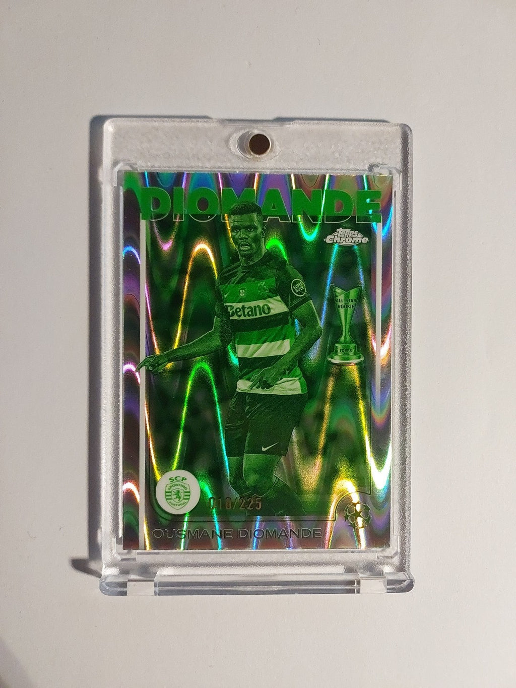 Topps UCC Flagship 2025-26 Ousmane Diomande Sporting Parallel 10/225 Rookie Rare – Bild 1