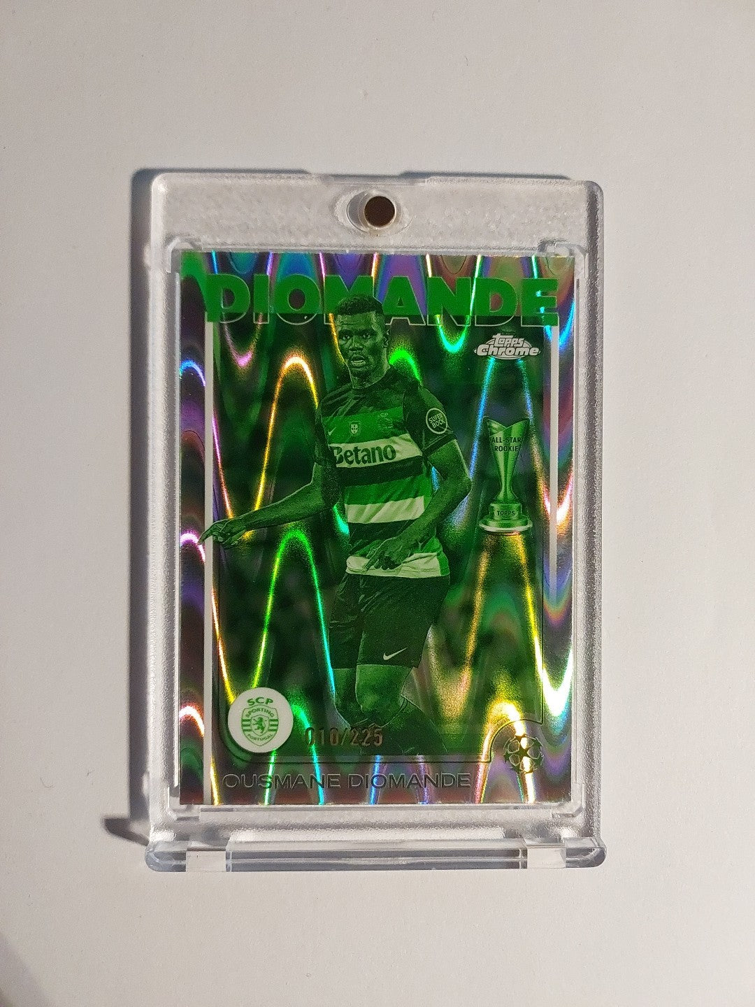 Topps UCC Flagship 2025-26 Ousmane Diomande Sporting Parallel 10/225 Rookie Rare – Bild 1