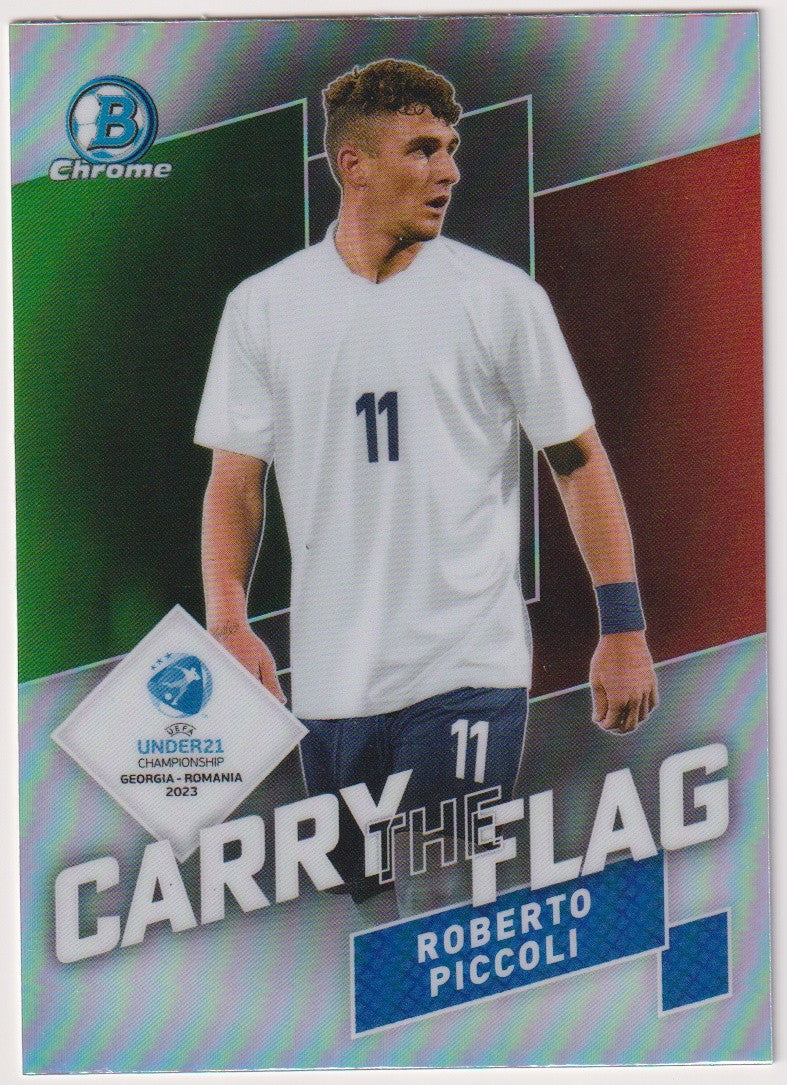 Topps Chrome Under21 Roberto Piccoli Italien Parallel Refractor – Bild 1