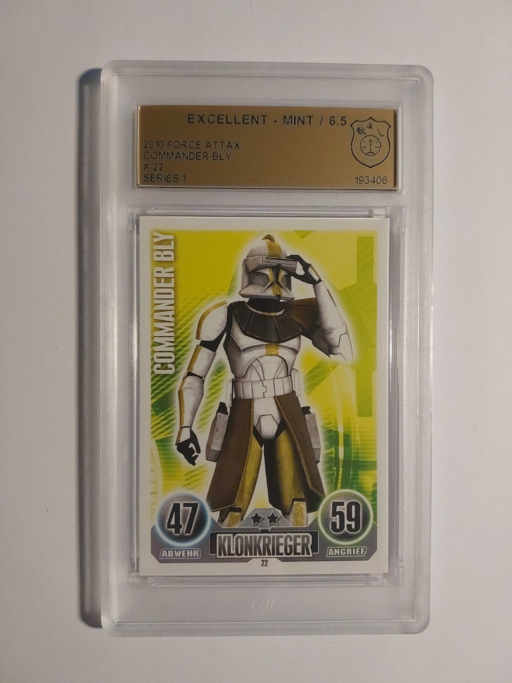 Topps Star Wars 2010 Commander Bly Klonkrieger Republik GSG 6.5 = PSA Rare Hit – Bild 1