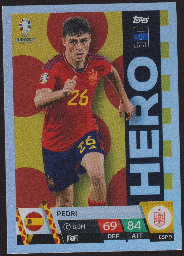 Topps Match Attax 2023-24 Pedri Spain Parallel Rare – Bild 1